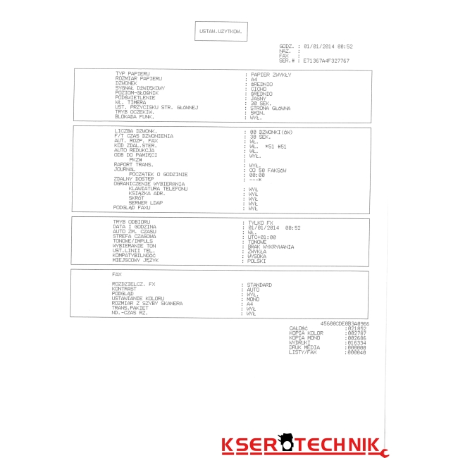 Urządzenie wielofunkcyjne Drukarka Ksero Skaner Brother MFC-J4510DW A3